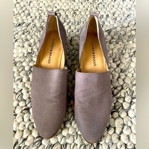 Lucky Brand Grey Leather Shoe - 8